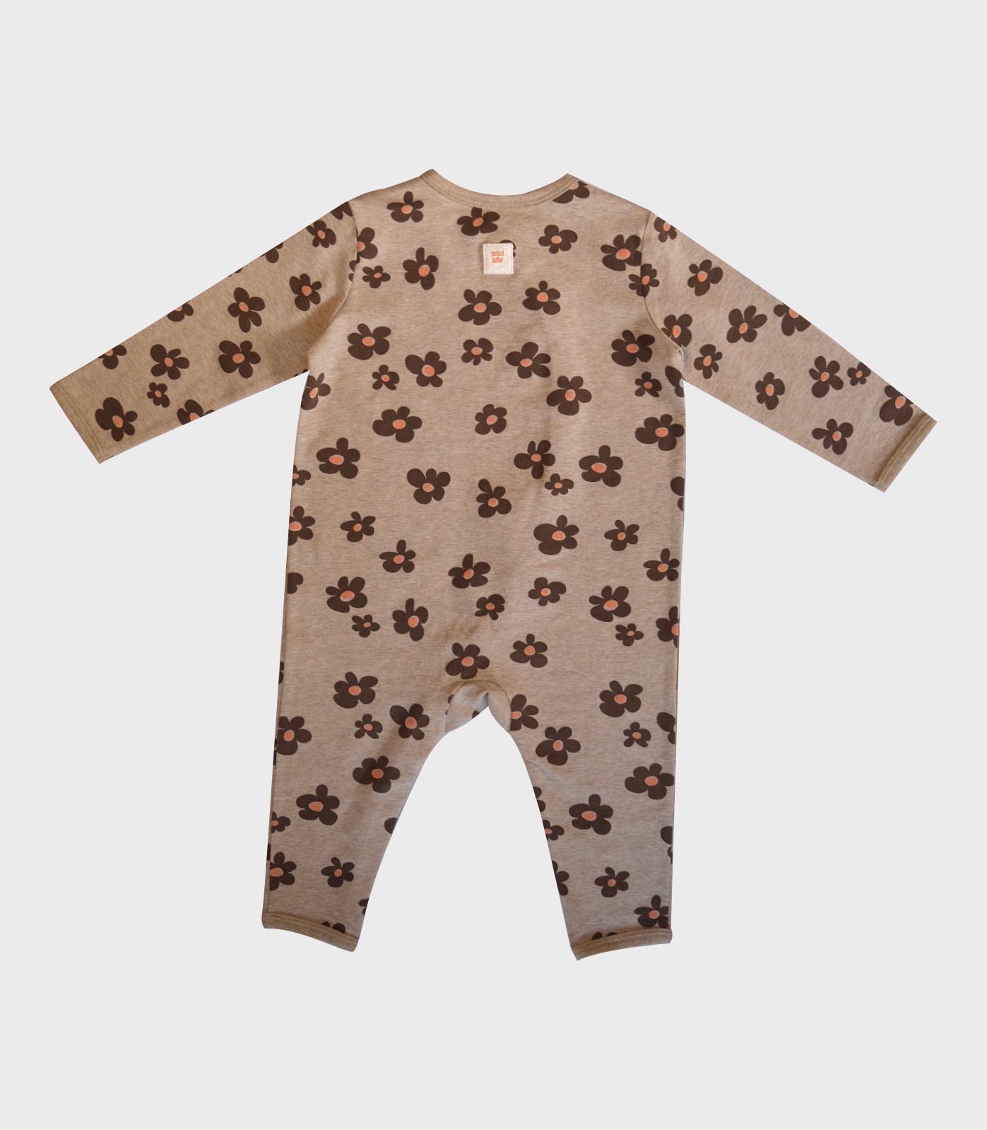 CHOCOLATE FLOWER COVERALL