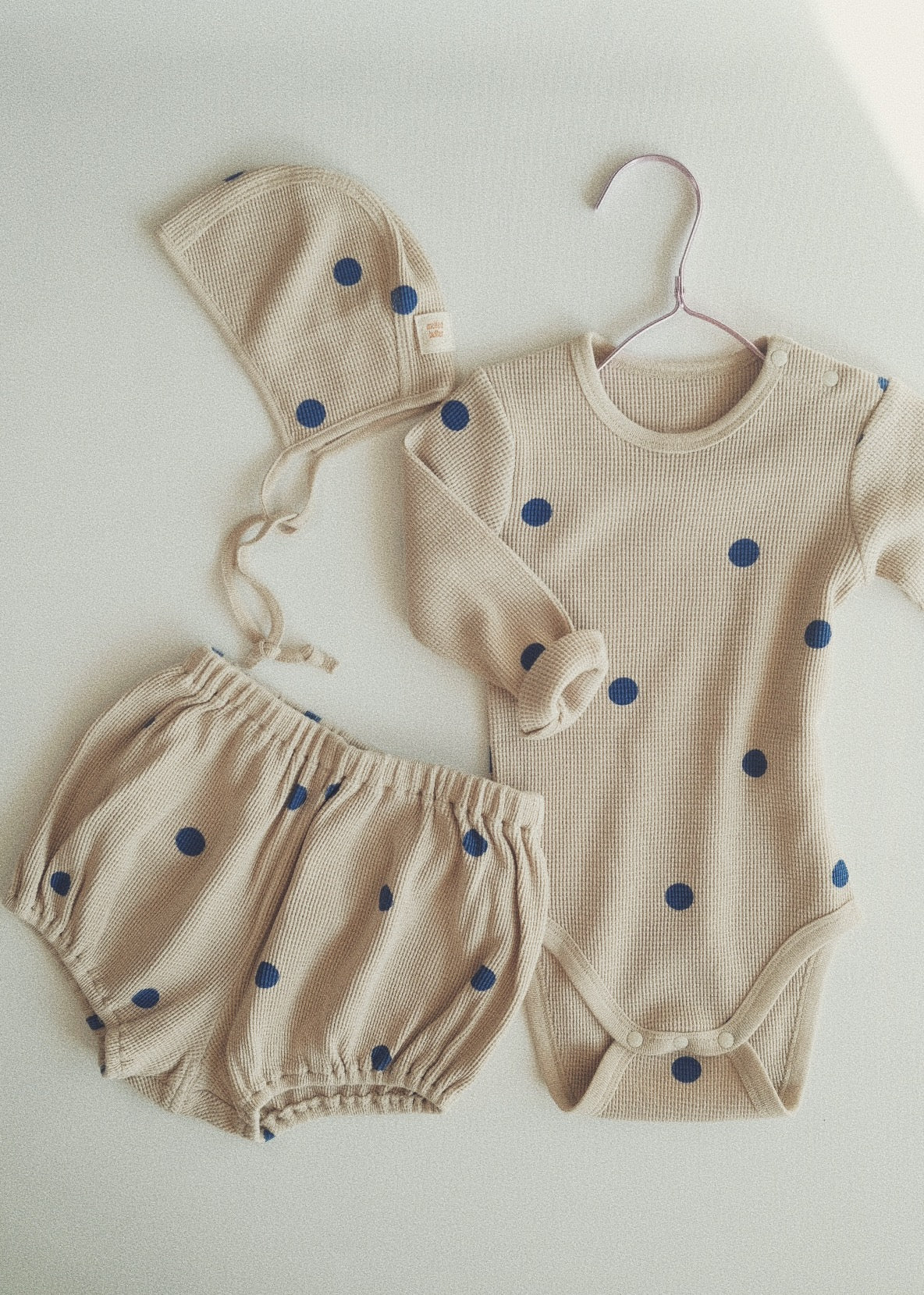 BLUEBERRY WAFFLE LONG SLEEVE BODYSUIT