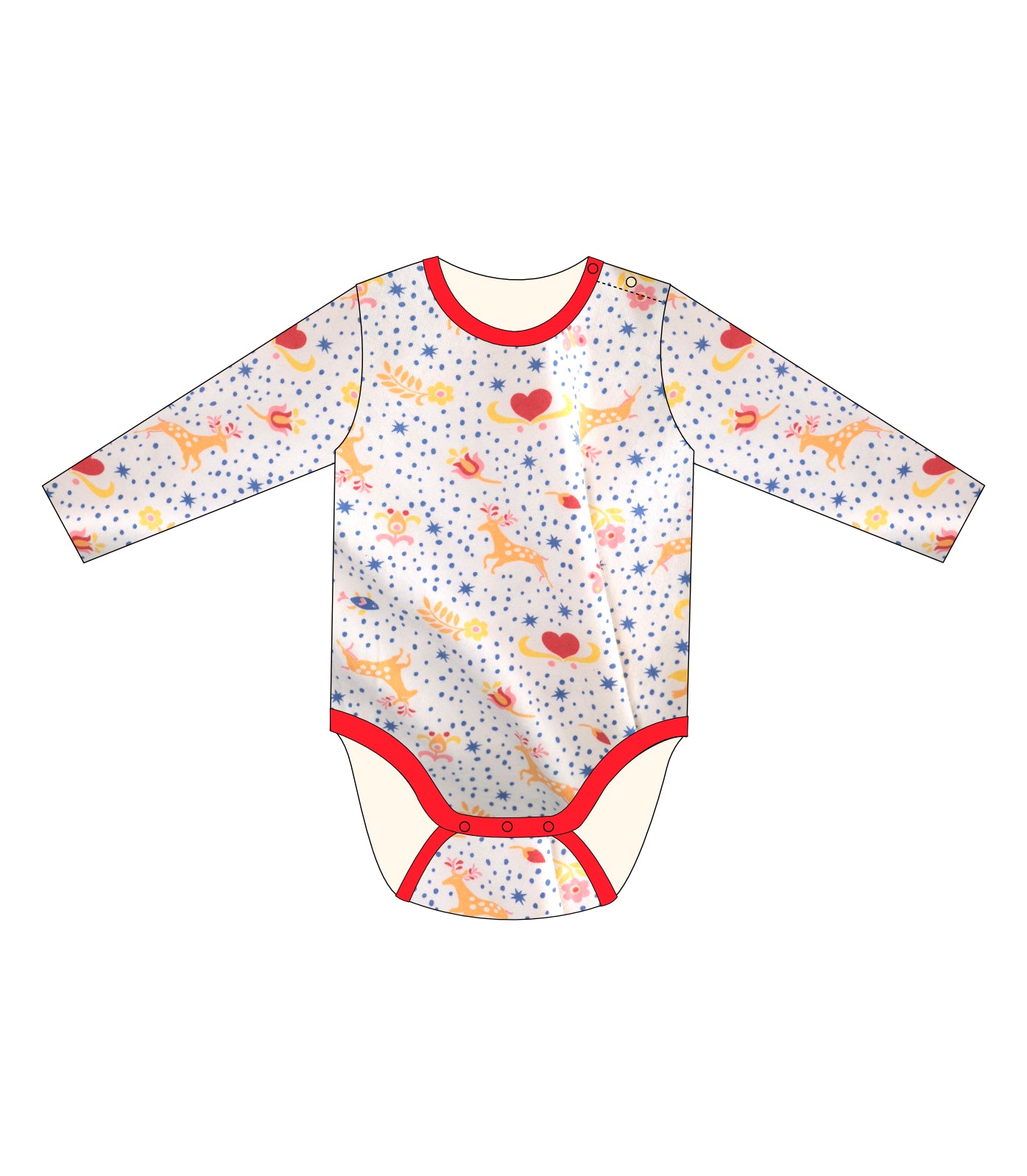 MAGICAL DEER LONG SLEEVE BODYSUIT