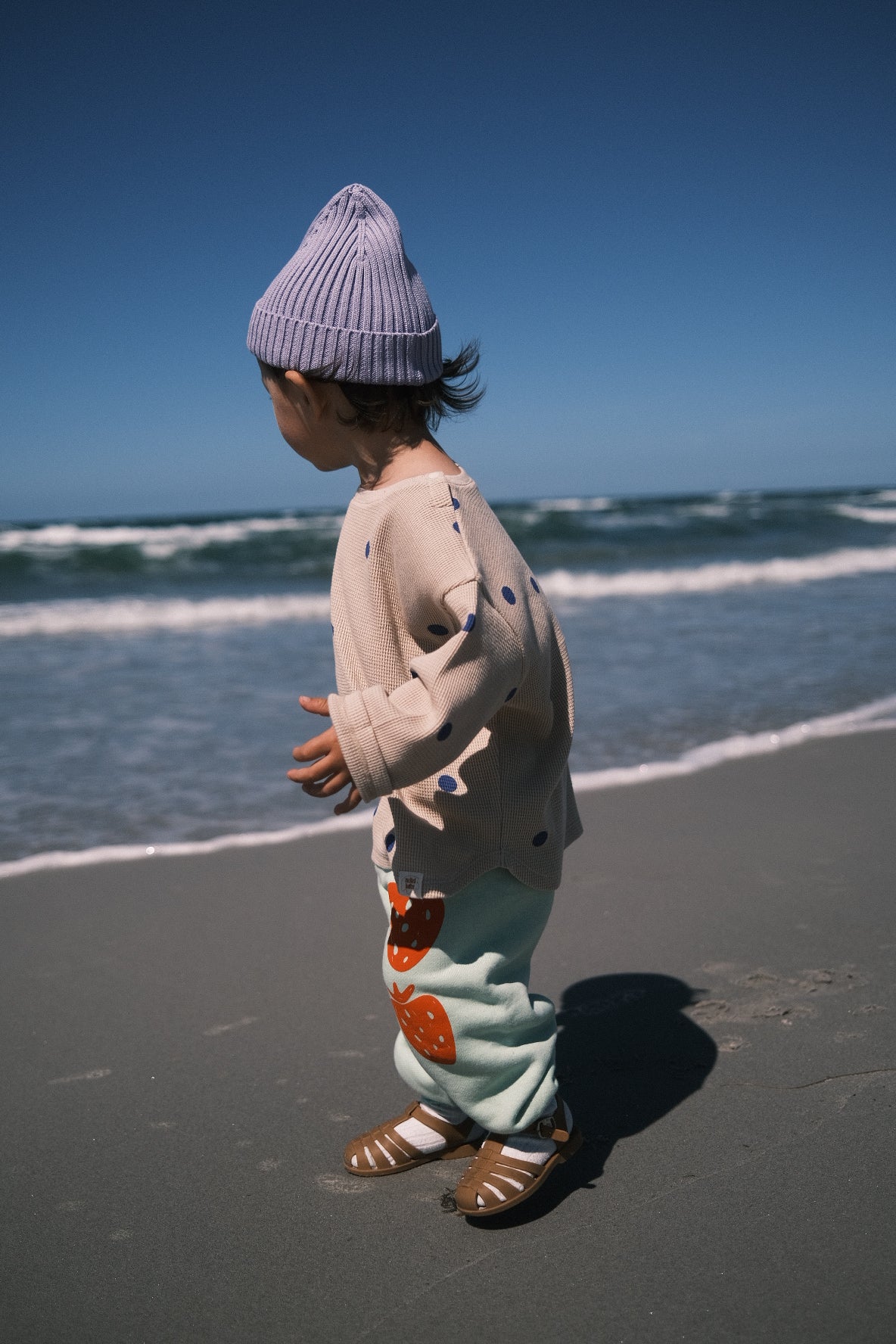 BLUEBERRY WAFFLE LONG SLEEVE T-SHIRT